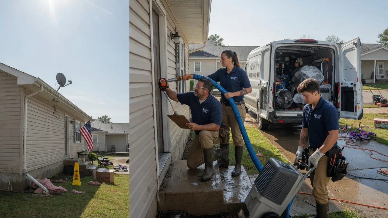 Ceiling Water Damage Restoration in Keenes, IL near me